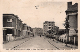 Champigny Sur Marne Rue Karl Marx Habitations Des Gardes Mobiles -   Police - Police - Gendarmerie