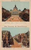 St étienne * Bon Souvenir De La Commune * Cpa 2 Vues - Saint Etienne