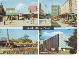 CHEMNITZ STREET VIEWS, TRAMWAY, PEOPLE, DIFFERENT VIEWS - Chemnitz (Karl-Marx-Stadt 1953-1990)