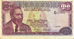 Kenya 100 Shillings, P-14c (01.07.1976) - Very Fine - Kenia