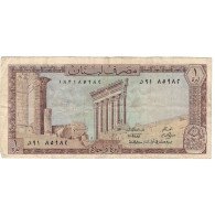 Billet, Liban , 1 Livre, 1964-80, KM:61a, TB - Liban