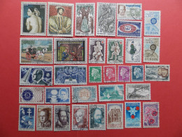 FRANCE OBLITERES : ANNEE  COMPLETE 1967 SOIT 33 TIMBRES POSTE - 1960-1969