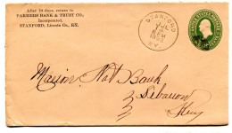 RC 25378 ETATS UNIS USA 1898 ENTIER POSTAL DE STANFORD POUR LEBANON - ...-1900