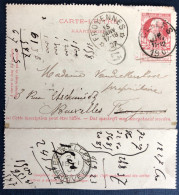 Belgique, Cachet Relais (étoile) FROYENNES 15.1.1907 Sur Entier De Celle - (N764) - Sellos Con Estrellas