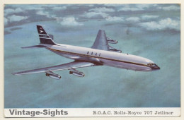 British Overseas Airways Corporation B.O.A.C.: Rolls Royce 707 Jetliner (Vintage PC 1963) - 1946-....: Era Moderna