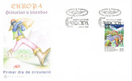 50439. Carta F.D.C. ANDORRA La VIEJA (Andorra Española) 1991. Tema EUROPA, Cuentos Y Leyendas - Lettres & Documents