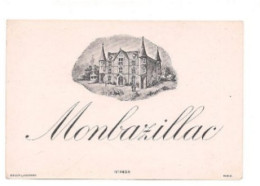 ETIQUETTE DE VIN   MONBAZILLAC - N°2438 - - Monbazillac