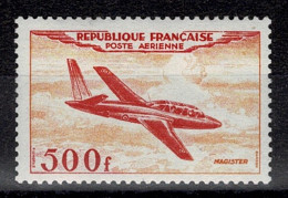 FRANCE STAMP TIMBRE POSTE AERIENNE YVERT N° 32 " FOUGA MAGISTER 500F " NEUF ** LUXE - 1927-1959 Neufs