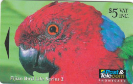 Fiji, Red Breasted Musk Parrot, 15FIC  1996 - Fiji