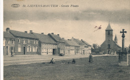 ST.LIEVENS HAUTEM   GROOTE PLAATS           2 SCANS - Sint-Lievens-Houtem