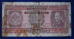 Banknotes  Bulgaria 1000 Leva 1940 	P# 59 - Bulgarie