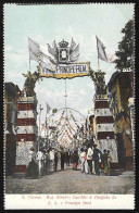 Postal S. Tomé E Principe - S. Thomé - Rua Alberto Garrido Chegada De Sua Alteza O Principe Real - CPA Anime Etnic - São Tomé Und Príncipe