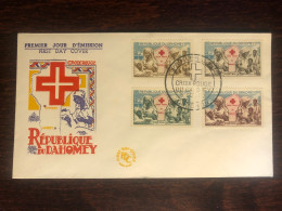 DAHOMEY BENIN FDC 1962 YEAR  RED CROSS HEALTH MEDICINE - Bénin – Dahomey (1960-...)