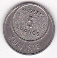 Tunisie . 5 Francs 1957 / AH 1376 . Copper Nickel, Lec# 316, Sup - Tunesien