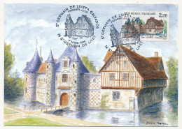 FRANCE - Carte Maximum - 2,20 St Germain De Livet - Calvados - 1/3/1986 - 1980-1989