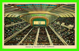 CLEVELAND, OH - INTERIOR OF CLEVELAND PUBLIC AUDITORIUM - GEORGE R. KLEIN NEWS CO - - Cleveland