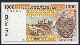 W.A.S. IVORY COAST P11Ab 1000 FRANCS (19)92 Signature 24 UNC. - Costa D'Avorio