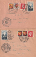 N°907(Y&T) Obl: G.F Paris Exposition 14/10/51 + Lettre Exposition Cheminots 11/11/51. - Briefe U. Dokumente