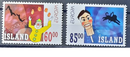 2002 - Iceland - MNH - Circus - 2 Stamps - Ungebraucht