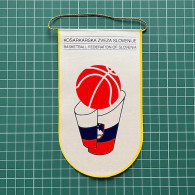 Flag Pennant Banderín ZA000608 - Basketball Slovenia Federation Association Union - Uniformes, Recordatorios & Misc