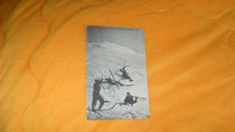 CARTE POSTALE ANCIENNE CIRCULEE DE 1908../ ECOLE DE SKI DU 159e.- DEBOIRES DU DEBUTANTS...CACHET + TIMBRE - Sports D'hiver