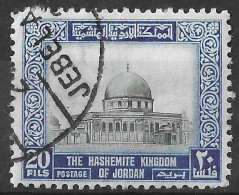 1954 N° 287 ASIE JORDANIE THE HASHEMITE KINGDOM OF JORDAN 20 FILS OBLITÉRÉ - Jordanien