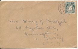 Ireland Cover Sent To USA 25-6-1940 ??? Single Franked - Lettres & Documents