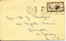 Ireland Cover Sent To USA 16-11-1938 Single Franked - Cartas & Documentos