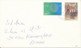 Ireland Cover Sent To Denmark 16-12-1981 - Lettres & Documents