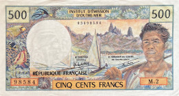 Tahiti 500 Francs, P-25b2 (1977) - Very Fine Plus - Papeete (Frans-Polynesië 1914-1985)
