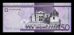 República Dominicana 50 Pesos Dominicanos 2016 Pick 189c Low Serial 38 Sc Unc - Dominikanische Rep.