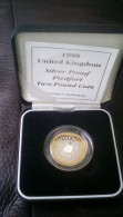 Great Britain UK 1998 £2 Two Pound Coin - Piedfort Silver Proof - Nieuwe Sets & Proefsets