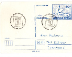 Budapest Aerofila 74 - Entier Stationery Ganzsache - Cartas & Documentos