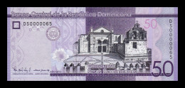 República Dominicana 50 Pesos Dominicanos 2016 Pick 189c Low Serial 65 Sc Unc - Repubblica Dominicana