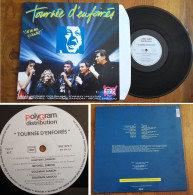 RARE French LP 33t RPM (12") TOURNEE D'ENFOIRES «C'est Des Mecs Y Chantent !» (Goldman, Hallyday, Eddy Mitchell... 1989) - Collectors