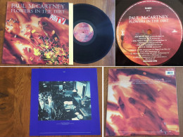 RARE French LP 33t RPM (12") PAUL McCARTNEY «Flowers In The Dirt» (w/ «Pub TV Sticker», 1989) - Verzameluitgaven