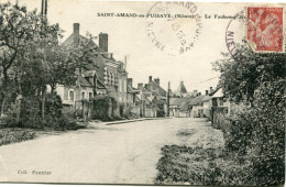 SAINT AMAND En PUISAY -  LE FAUBOURG En 1945  - - Saint-Amand-en-Puisaye