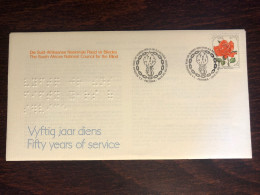 SOUTH AFRICA OFFICIAL COVER 1979 YEAR  BLIND OPHTHALMOLOGY HEALTH MEDICINE - Lettres & Documents