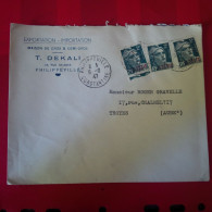 LETTRE PHILIPPEVILLE T DEKALI POUR TROYES - Storia Postale