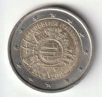 Moneta 2 Euro Rara Repubblica Italiana 2002- 2012 - Italia