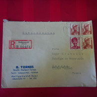 LETTRE RECOMMANDE HEILIGENWALD SAAR POUR TROYES - Covers & Documents