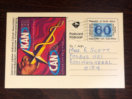 SOUTH AFRICA OFFICIAL POSTAL CARD 1991 YEAR  CANCER ASSOCIATION HEALTH MEDICINE - Brieven En Documenten