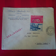 LETTRE BRAZZAVILLE SILVA ET ANDRADES POUR TROYES PAR AVION - Covers & Documents