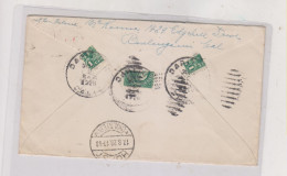 UNITED STATES 1828 Nice Cover To Germany, Bisectet Stamps On Back - ...-1900