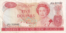 BILLETE DE NUEVA ZELANDA DE 5 DOLLARS DEL AÑO 1985  (BIRD-PAJARO) (BANKNOTE) - Neuseeland