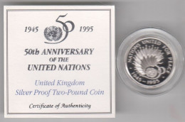 Great Britain UK 1995 United Nations Coin - Silver Proof - Nieuwe Sets & Proefsets