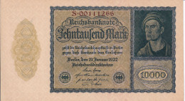 BILLETE DE ALEMANIA DE 10000 MARK DEL AÑO 1922 SIN CIRCULAR (UNC) (BANKNOTE) - 10000 Mark