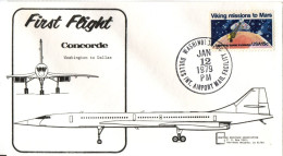 Concorde 1979 - First Flight Washington To Dallas - 3c. 1961-... Covers