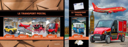 Djibouti 2022, Postal Transport, Planes, Car, Furgon, 4val In BF+BF - Trucks