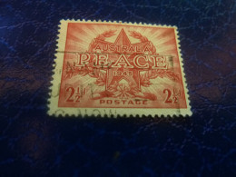 Australia - Peace - Insigne - 2 1/2 D. - Yt 149 - Rouge - Oblitéré - Année 1946 - - Gebraucht